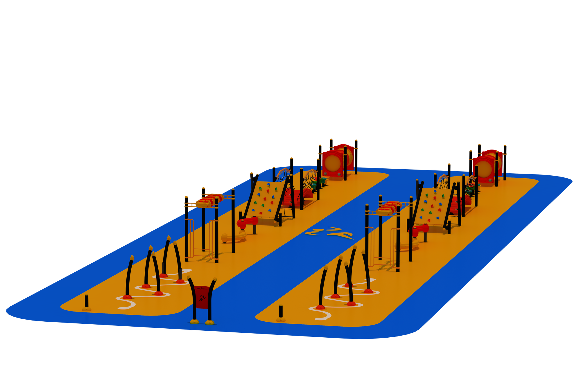 Survivor Parkuru Oyun Sistemleri PTR-100 PTR-102 | Parkur ve Halatlı Tırmanma Oyun Grupları | Erse Kent Mobilyaları